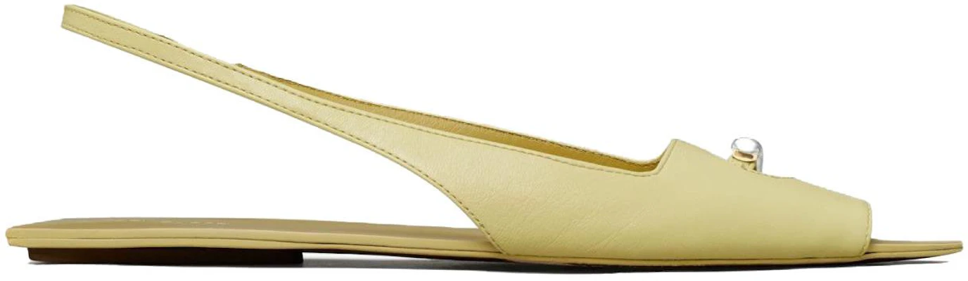 (Women) TORY BURCH Leather Round Toe Slide Sandal 'Yellow' 148606-700 Order (Women) TORY BURCH Leather Round Toe Slide Sandal 'Yellow' 148606-700