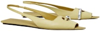 Lookbook (W) TORY BURCH Sandal Kulit Hujung Bulat 'Kuning' 148606-700