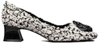 Order (W) TORY BURCH Kulit Kasut Slip-on Bertumit Hitam پونتن tinggi 144046-001