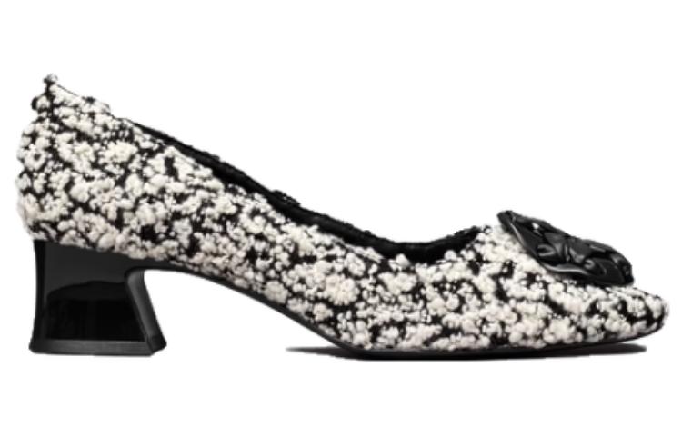 Order (Women) TORY BURCH Leather Round Toe Slip-on 'Black Chunky Heel' 144046-001