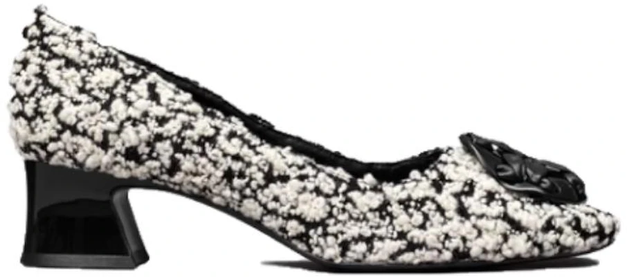 (Women) TORY BURCH Leather Round Toe Slip-on 'Black Chunky Heel' 144046-001 Order (Women) TORY BURCH Leather Round Toe Slip-on 'Black Chunky Heel' 144046-001