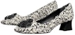(W) TORY BURCH Kulit Kasut Slip-on Bertumit Hitam پونتن tinggi 144046-001