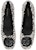 (W) TORY BURCH Kulit Kasut Slip-on Bertumit Hitam پونتن tinggi 144046-001
