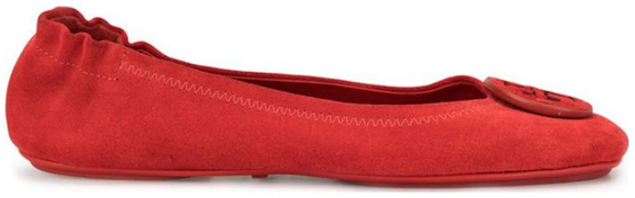 (W) TORY BURCH Zapatos de Cuero Sin Cordones Punta Redonda 'Rojo' 57247-609 Order (W) TORY BURCH Zapatos de Cuero Sin Cordones Punta Redonda 'Rojo' 57247-609