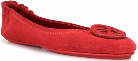 Lookbook (W) TORY BURCH Zapatos de Cuero Sin Cordones Punta Redonda 'Rojo' 57247-609