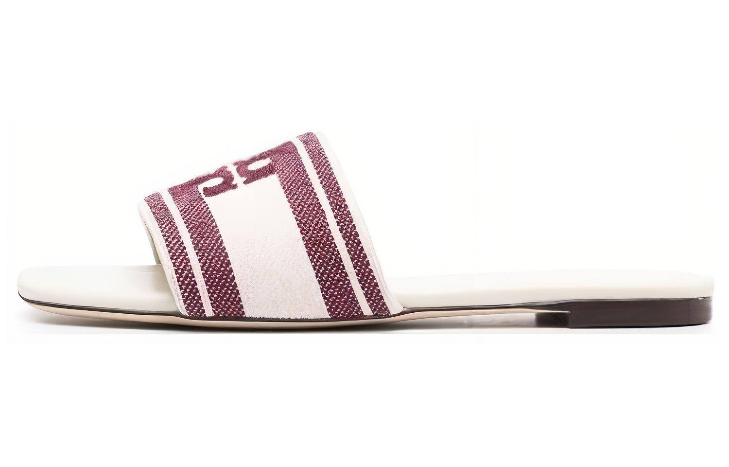 (Women) TORY BURCH Leather Slide 'White Casual Open-Toe' 150686-020