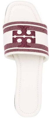 (Women) TORY BURCH Leather Slide 'White Casual Open-Toe' 150686-020 Shop (Women) TORY BURCH Leather Slide 'White Casual Open-Toe' 150686-020
