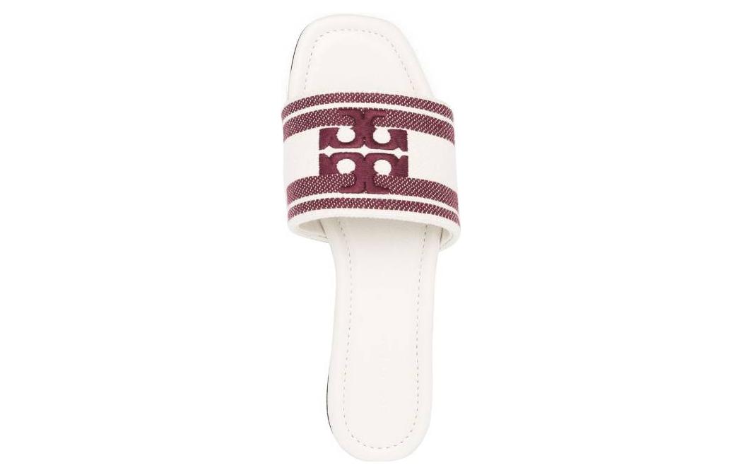 Shop (Women) TORY BURCH Leather Slide 'White Casual Open-Toe' 150686-020