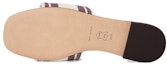 Purchase (W) TORY BURCH Selipar Kulit 'Putih Kasual Hujung Terbuka' 150686-020