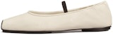 (W) TORY BURCH Kasut Slip-On Kulit 'Putih' 140234-104