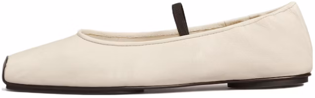 (Women) TORY BURCH Leather Slip-On Flat 'White' 140234-104 (Women) TORY BURCH Leather Slip-On Flat 'White' 140234-104
