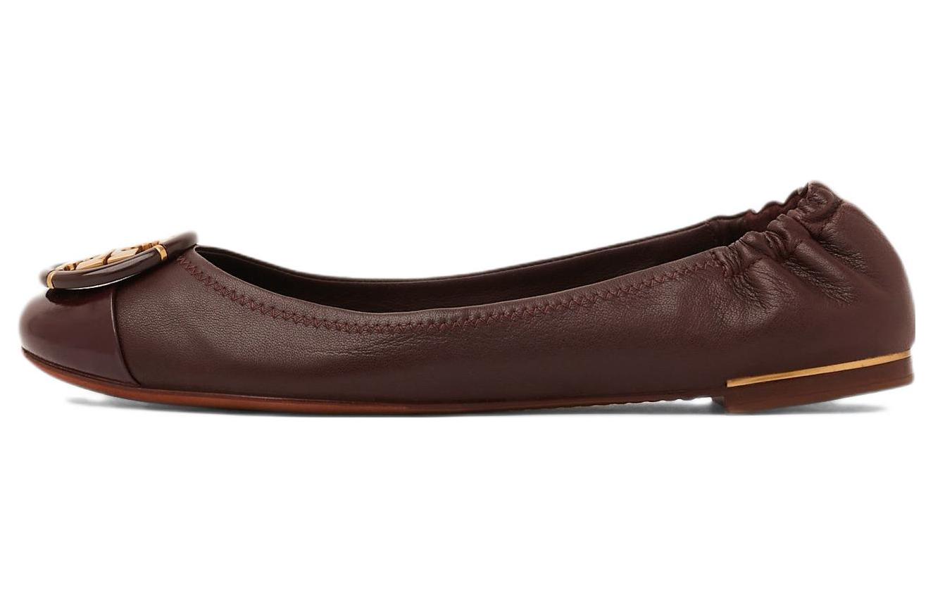 Buy (W) 토리버치 브라운 가죽 슬립온 로우 141174-600