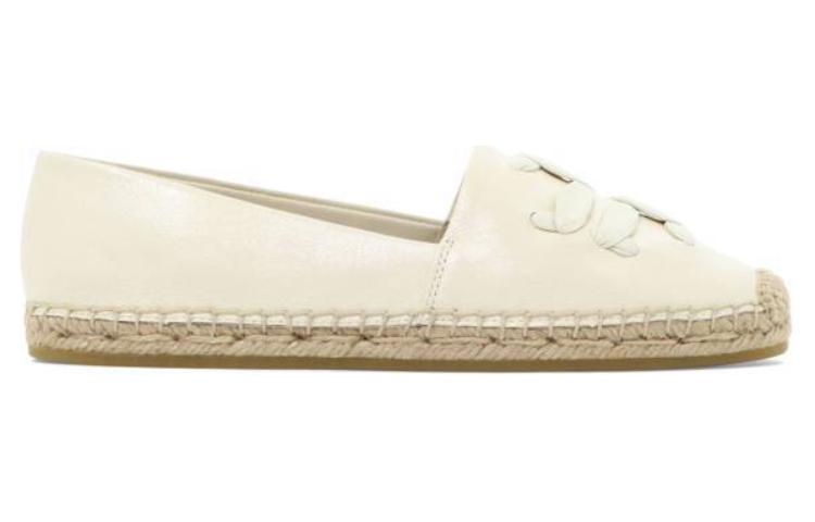 Order (W) TORY BURCH Kulit Slip-On Rendah 'Putih' 144042-164