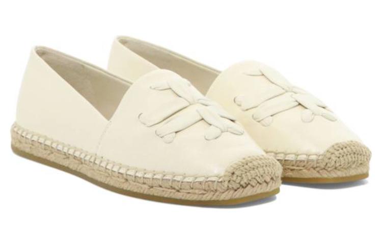 Lookbook (W) TORY BURCH Kulit Slip-On Rendah 'Putih' 144042-164