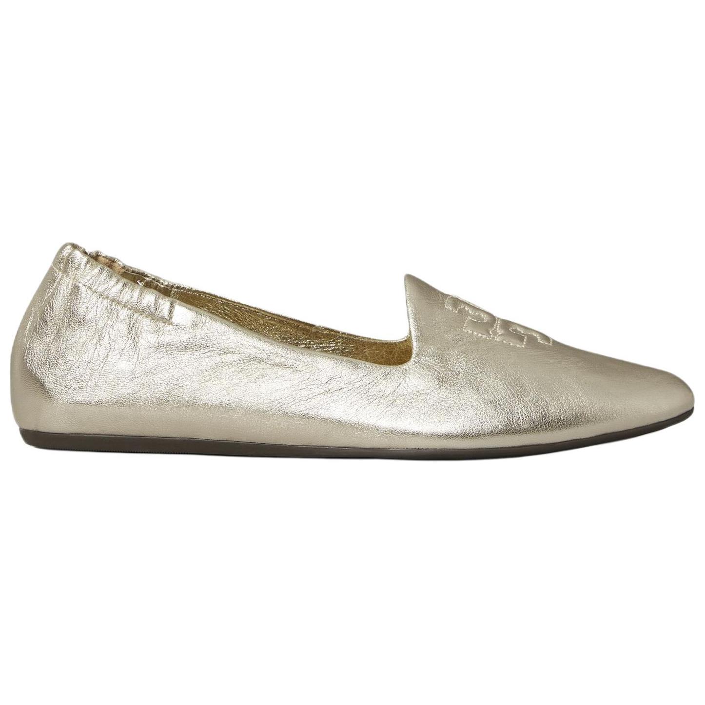 (W) TORY BURCH Leather Slip-On Low Top 'Gold' 圖 2