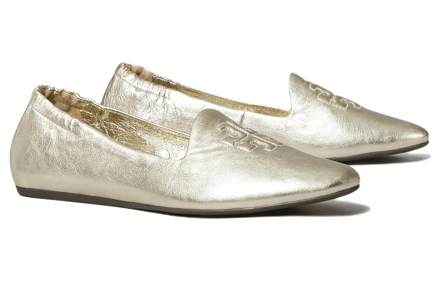 (W) TORY BURCH Leather Slip-On Low Top 'Gold' 圖 3