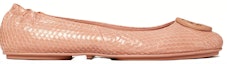 Order (W) TORY BURCH Kasut Kulit Slip-On Top Rendah 'Pink' 81297-650