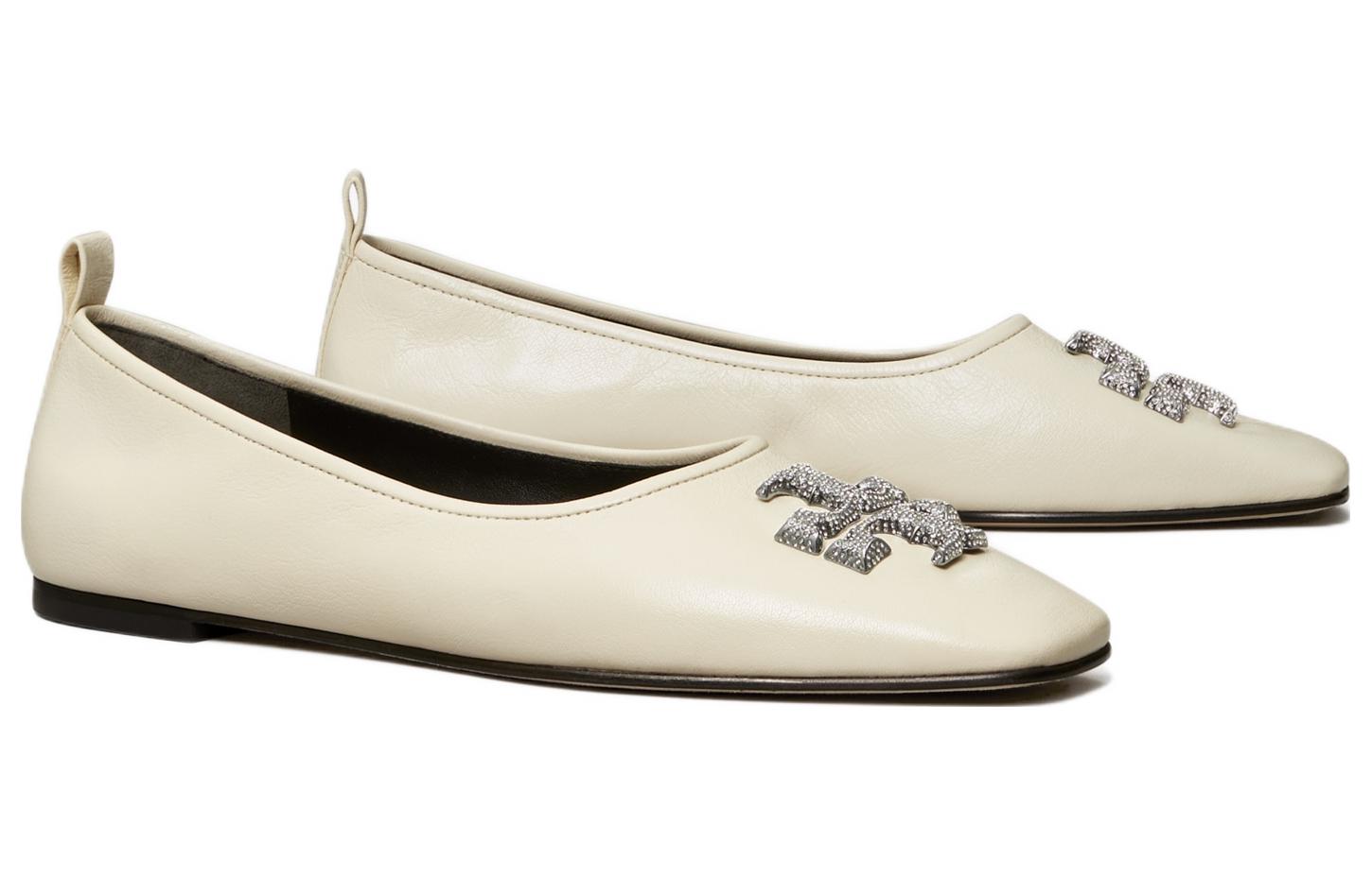 (W) TORY BURCH Leather Slip-On Sneaker 'White' 圖 3