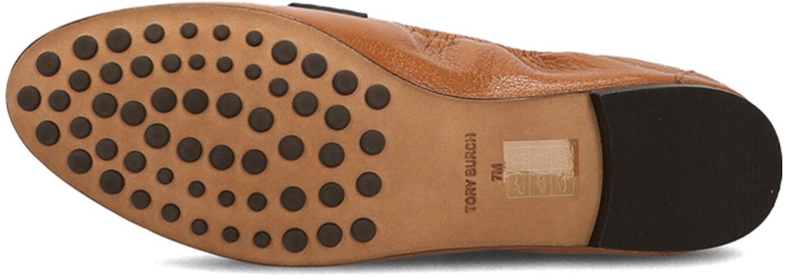 TORY BURCH 皮革 低幫套腳 女士休閒單鞋 女款 棕色 Purchase TORY BURCH 皮革 低幫套腳 女士休閒單鞋 女款 棕色