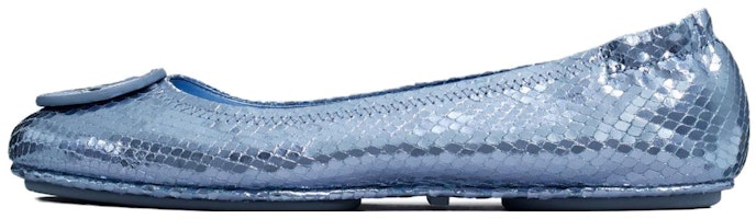 (Women) TORY BURCH Leather Slip-On Round Toe 'Blue' 148431-300 (Women) TORY BURCH Leather Slip-On Round Toe 'Blue' 148431-300