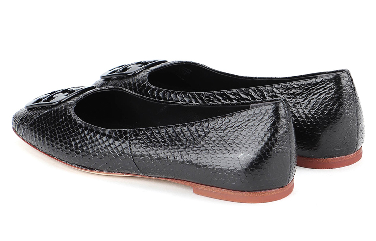 (W) TORY BURCH Leather Sneaker 'Black Snake Print Logo' 圖 3