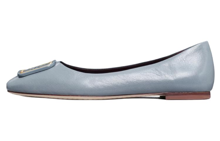 (W) TORY BURCH Leather Sneaker 'Rain Blue'