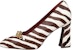 (Women) TORY BURCH Leather Square-Toe Slip-On Block Heel 'Brown & White' 152746960960