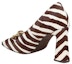 Lookbook (Women) TORY BURCH Leather Square-Toe Slip-On Block Heel 'Brown & White' 152746960960