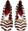 Shop (Women) TORY BURCH Leather Square-Toe Slip-On Block Heel 'Brown & White' 152746960960