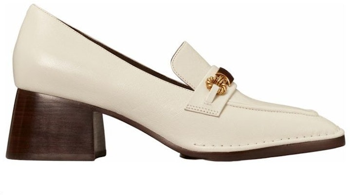 (Women) TORY BURCH Leather Tan 'Logo Clasp Block Heel' 134951-104 Order (Women) TORY BURCH Leather Tan 'Logo Clasp Block Heel' 134951-104