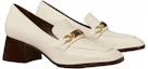 Lookbook (Women) TORY BURCH Leather Tan 'Logo Clasp Block Heel' 134951-104