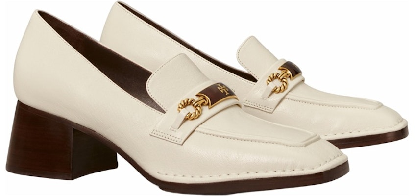 (W) TORY BURCH Kasut Kulit Tan 'Logo Clasp Block Heel' 134951-104 Lookbook (W) TORY BURCH Kasut Kulit Tan 'Logo Clasp Block Heel' 134951-104