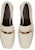(W) TORY BURCH Kasut Kulit Tan 'Logo Clasp Block Heel' 134951-104