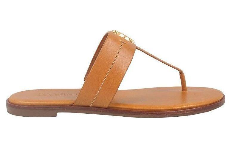 (W) TORY BURCH Leather Thong Sandals 'Brown Fashion' 圖 2