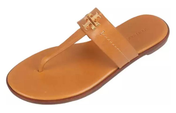 (W) TORY BURCH Leather Thong Sandals 'Brown Fashion' 圖 3