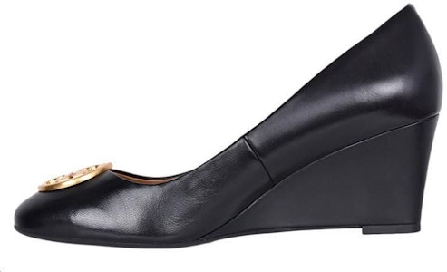 (W) 托里·伯奇 黑色简约风格皮革坡跟鞋 45899-006 Buy (W) 托里·伯奇 黑色简约风格皮革坡跟鞋 45899-006