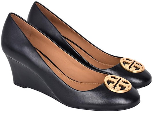 (Women) TORY BURCH Leather Wedge 'Simplified Fashion Black' 45899-006 Order (Women) TORY BURCH Leather Wedge 'Simplified Fashion Black' 45899-006
