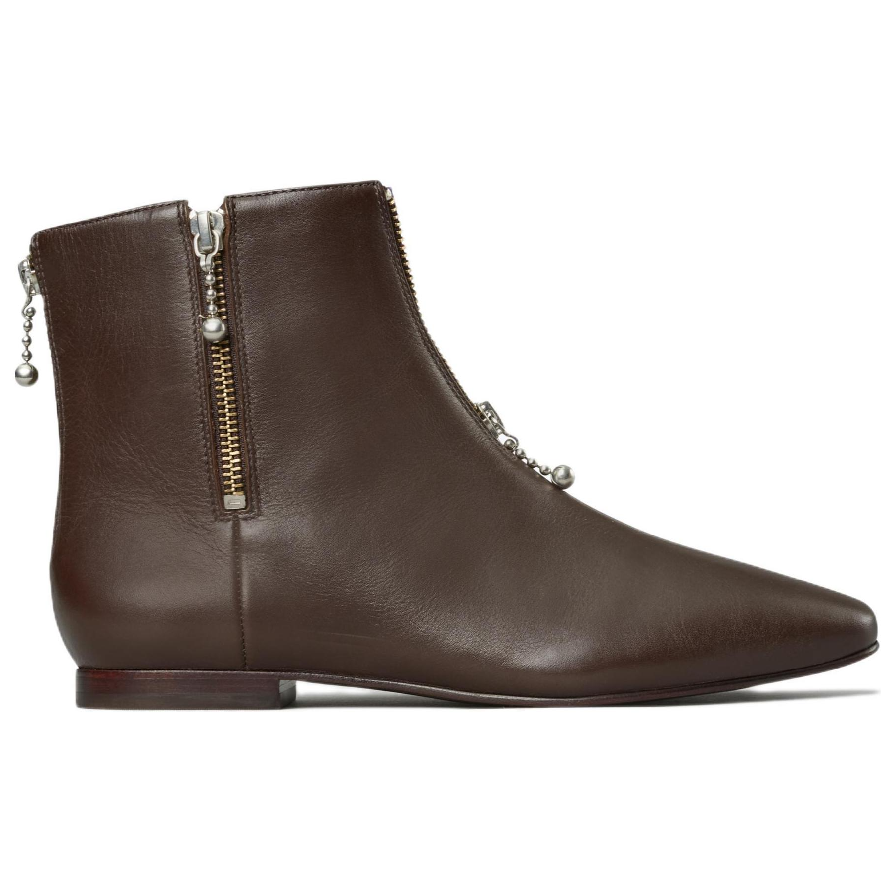 (W) TORY BURCH Leather Zip 'Fashion Boot Brown' 圖 4