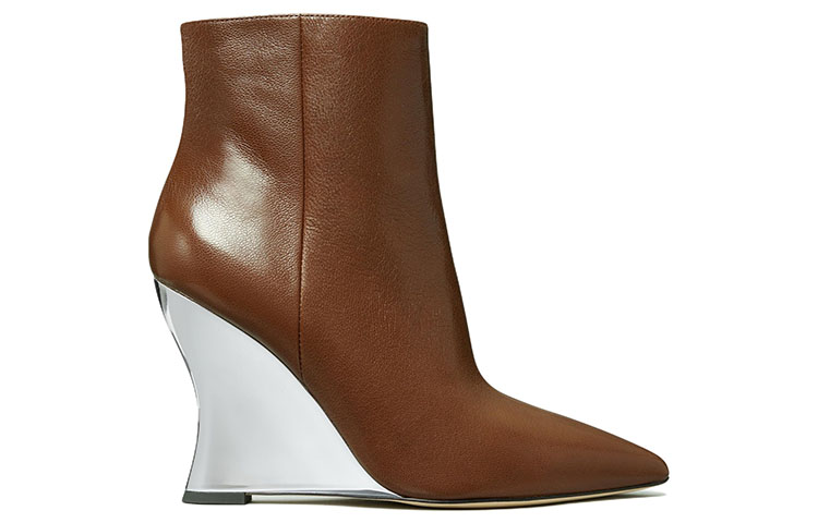 Order (W) 토리버치 가죽 웨지 앵클부츠 (브라운) 144468-200