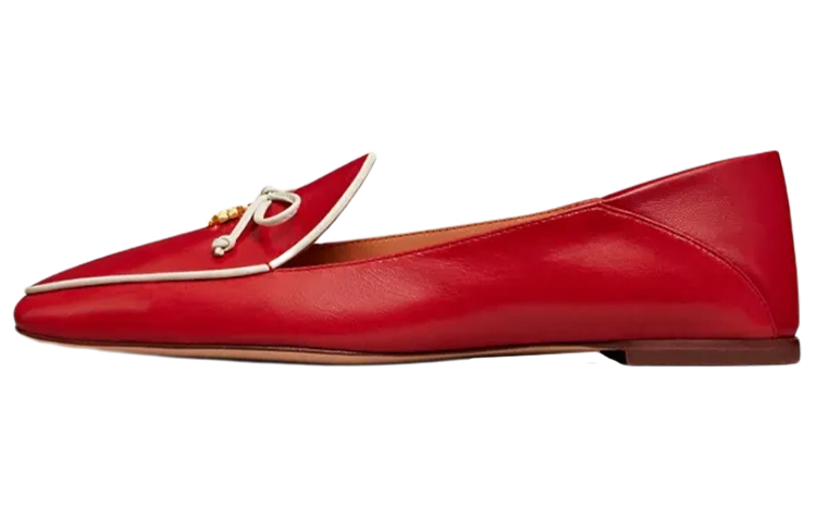 (W) TORY BURCH Loafer 'Red Fashion Casual'