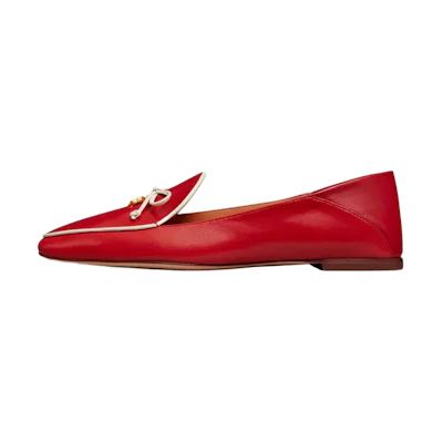 (W) TORY BURCH Loafer 'Red Fashion Casual'