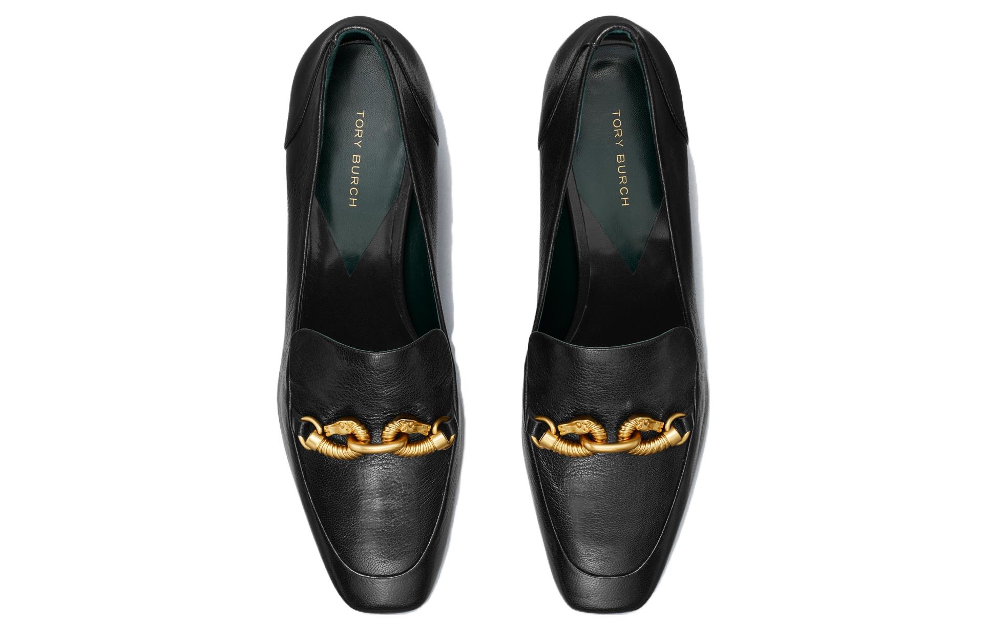 Shop (W) 토리버치 블랙 로퍼 4.5cm 힐 156246-006