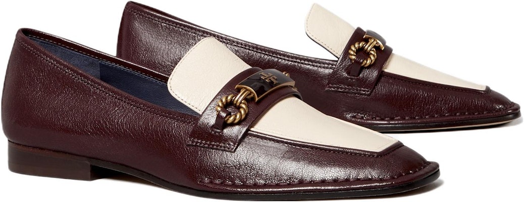 (W) TORY BURCH Loafer Rendah 'Coklat Putih' 137799-501 Order (W) TORY BURCH Loafer Rendah 'Coklat Putih' 137799-501