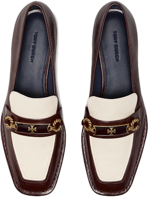 (W) TORY BURCH Loafer Rendah 'Coklat Putih' 137799-501 Lookbook (W) TORY BURCH Loafer Rendah 'Coklat Putih' 137799-501