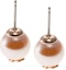 Lookbook (Women) TORY BURCH Logo Brass Pearl Stud Earrings for Women in Rose Gold. 18151657