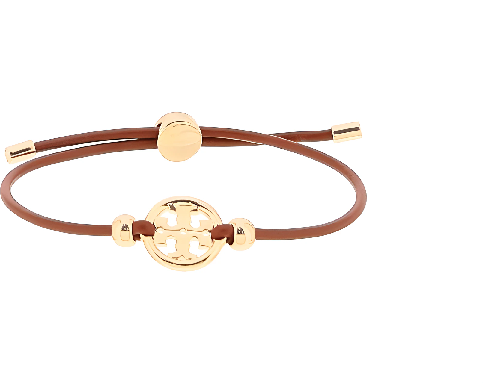 women-tory-burch-logo-brown-leather-brass-cubic-zirconia-bracelet-accessory-144706200