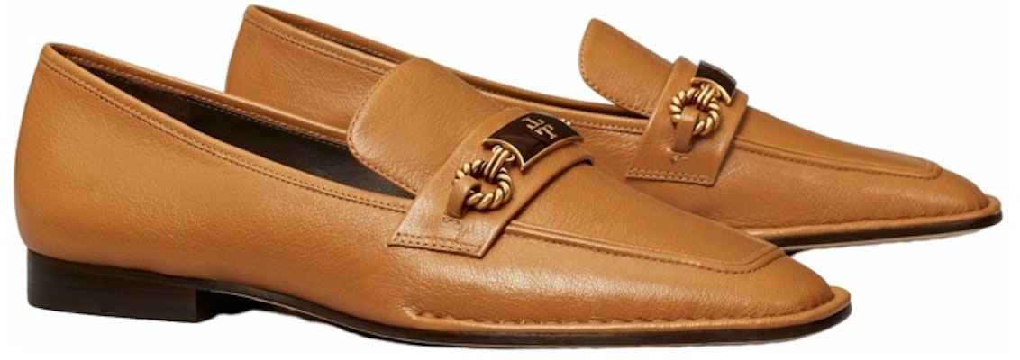 (Women) TORY BURCH Logo Buckle Leather Loafer 'Brown' 137799-776 Order (Women) TORY BURCH Logo Buckle Leather Loafer 'Brown' 137799-776