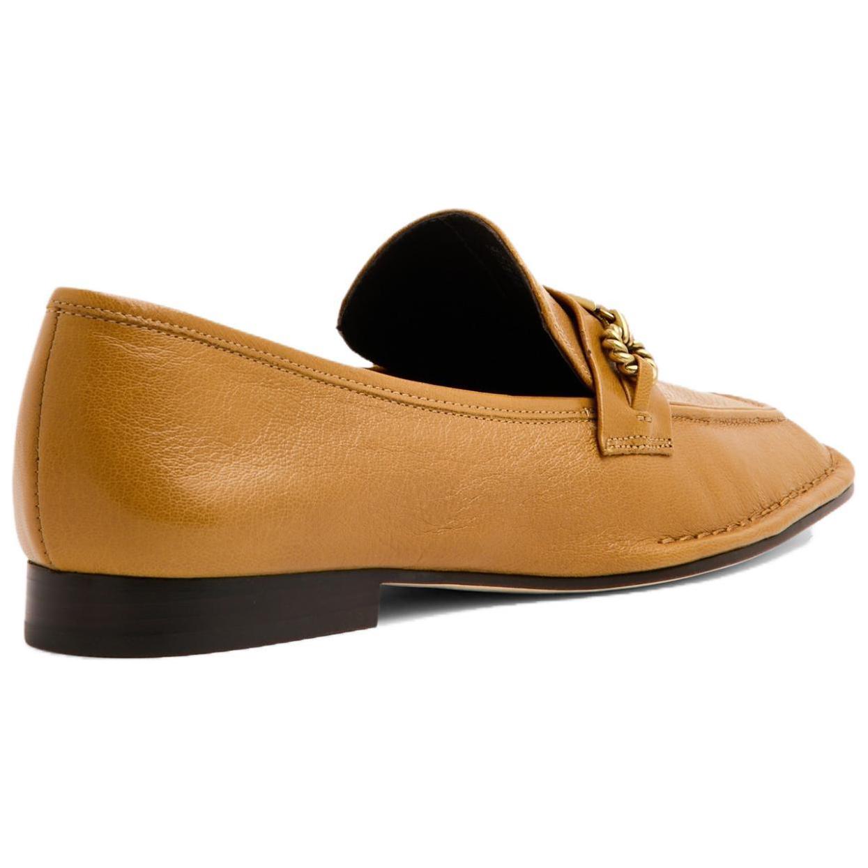 Shop (Women) TORY BURCH Logo Buckle Leather Loafer 'Brown' 137799-776