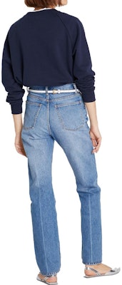 (W) TORY BURCH Logo Bordir Crewneck Navy Blue Sweatshirt Wanita. 146188-405 Shop (W) TORY BURCH Logo Bordir Crewneck Navy Blue Sweatshirt Wanita. 146188-405