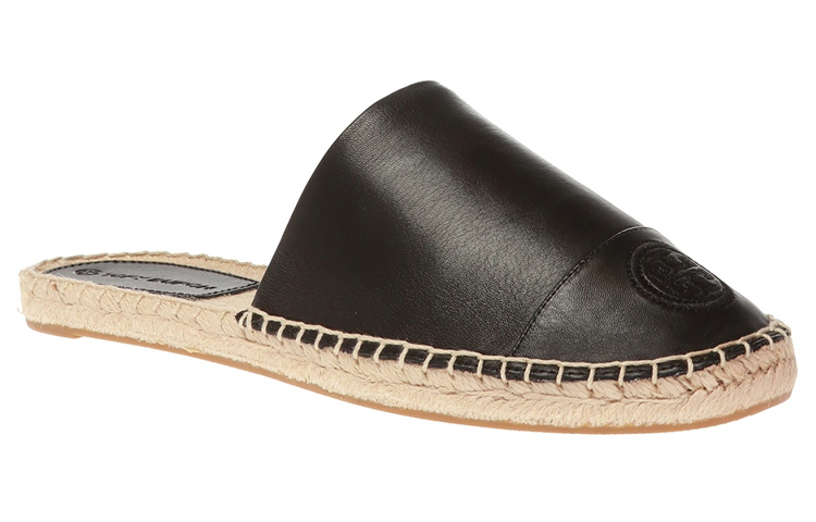 (W) TORY BURCH Logo Leather Mule 'Black' 圖 2